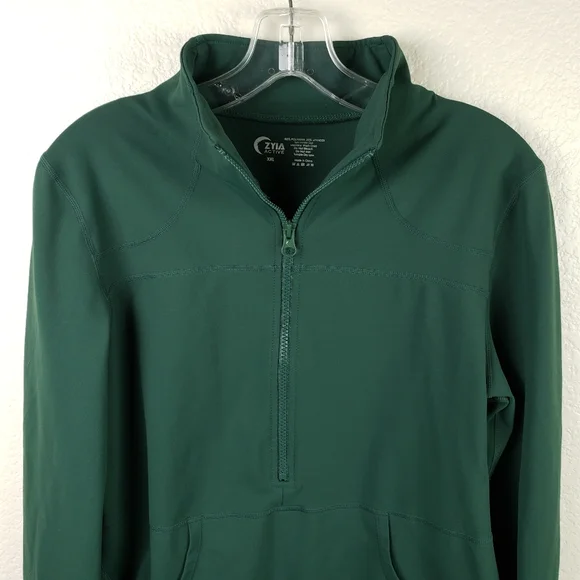 NWOT ZYIA Active Half Zip Performance Jacket in Green size XXL - Picture 5 of 12